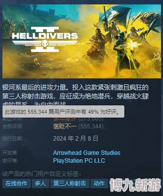 爆料！Steam惊现仿《绝地潜兵2》绅士射击游戏：撅腚潜兵引热议