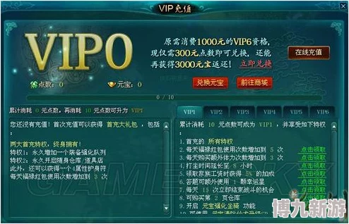 2025年仙剑奇侠传新的开始VIP等级全览及最新VIP价格表详解